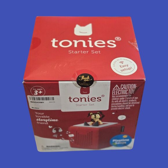 NEW Sealed Toniebox Audio Player Starter Set Red Box -Up to 7hrs of Battery Life - Picture 2 of 7